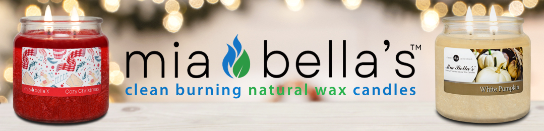 Mia Bella's Clean Burning Natural Wax Candles