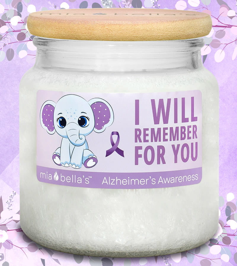 Alzheimer's Awareness Candle