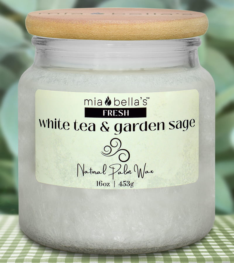 White Tea & Garden Sage 16oz Jar