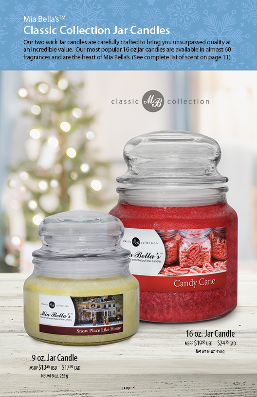 Catalog features Scented Candles 