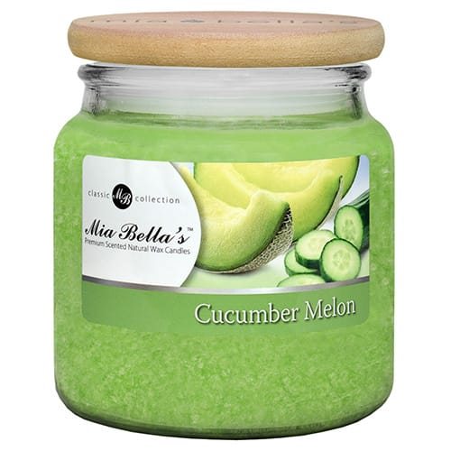 Mia Bella's Cucumber Melon 16oz Jar candles & fragrance products