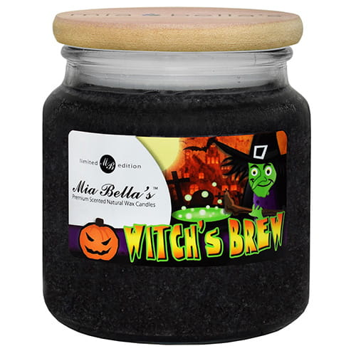 Mia Bella's Witch's Brew Black Licorice 16oz Jar candles & fragrance
