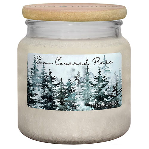 Mia Bella's Snow Covered Pines 16oz Jar candles & fragrance products